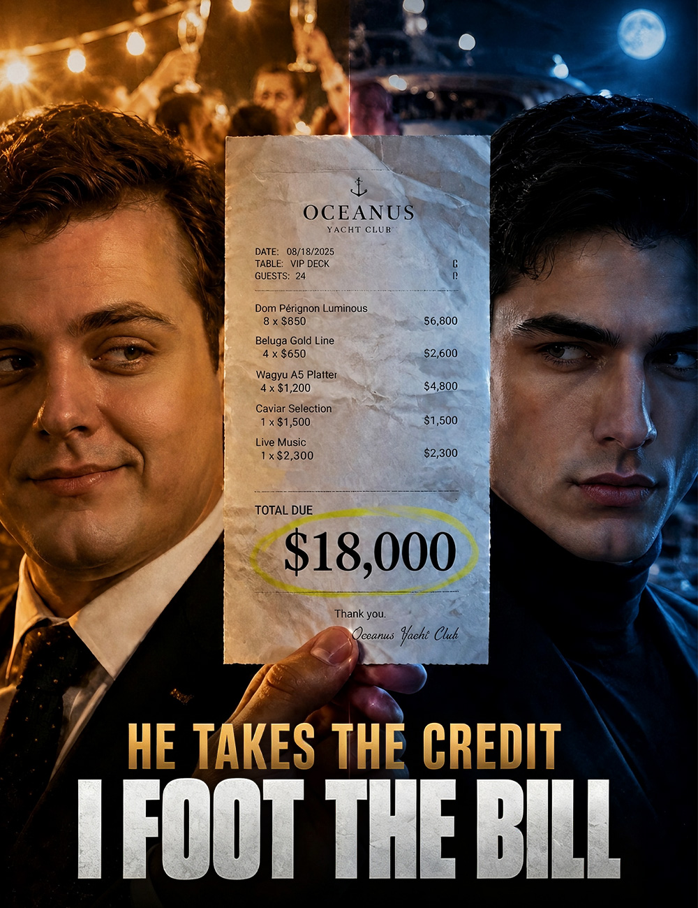 He Takes the Credit, I Foot the Bill
