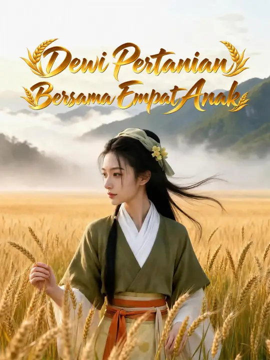 Dewi Pertanian Bersama Empat Anak