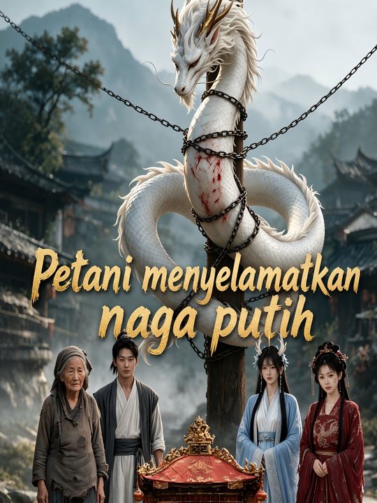 Petani menyelamatkan naga putih