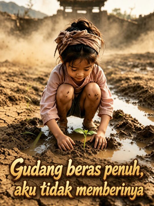 Gudang beras penuh, aku tidak memberinya
