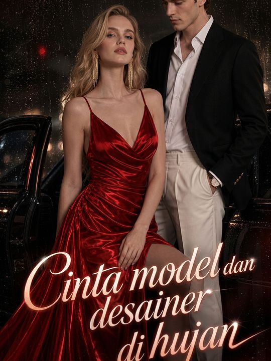 Cinta model dan desainer di hujan