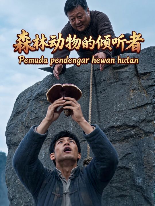 Pemuda pendengar hewan hutan
