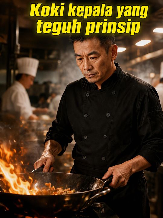 Koki kepala yang teguh prinsip
