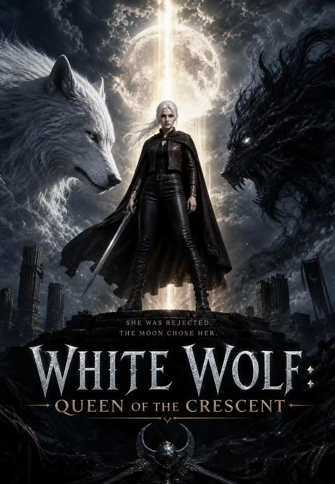 Crescent Moon’s White Wolf Queen