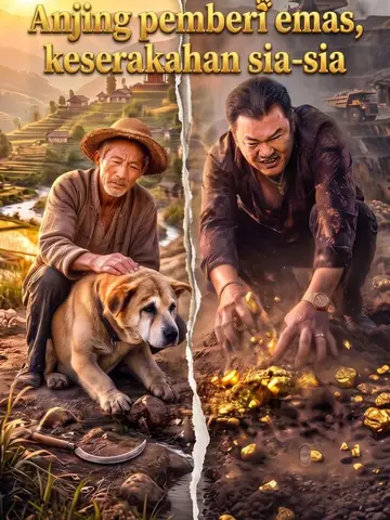 Anjing pemberi emas, keserakahan sia-sia