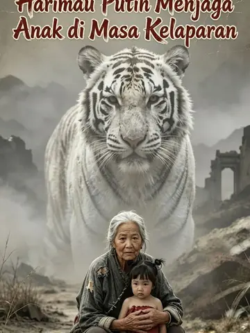 Harimau Putih Menjaga Anak di Masa Kelaparan
