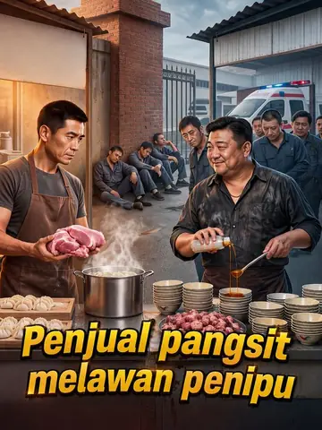 Penjual pangsit melawan penipu