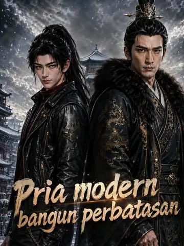 Pria modern bangun perbatasan