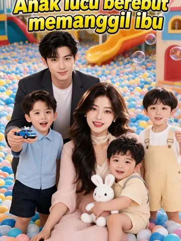 Anak lucu berebut memanggil ibu